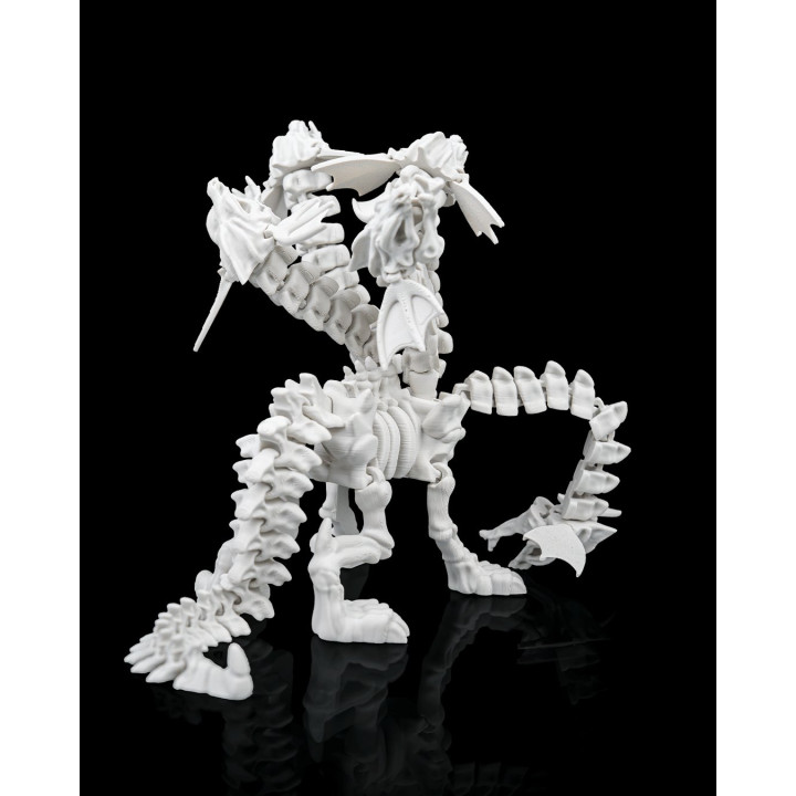 Hydra Squelette – Figurine Articulée Tricéphale