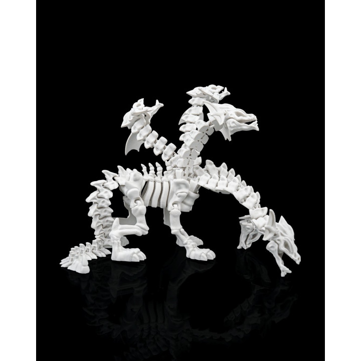 Hydra Squelette – Figurine Articulée Tricéphale