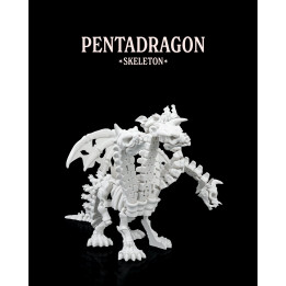 Pentadragon Skeleton – Dragon Squelette Articulé À 5 Têtes