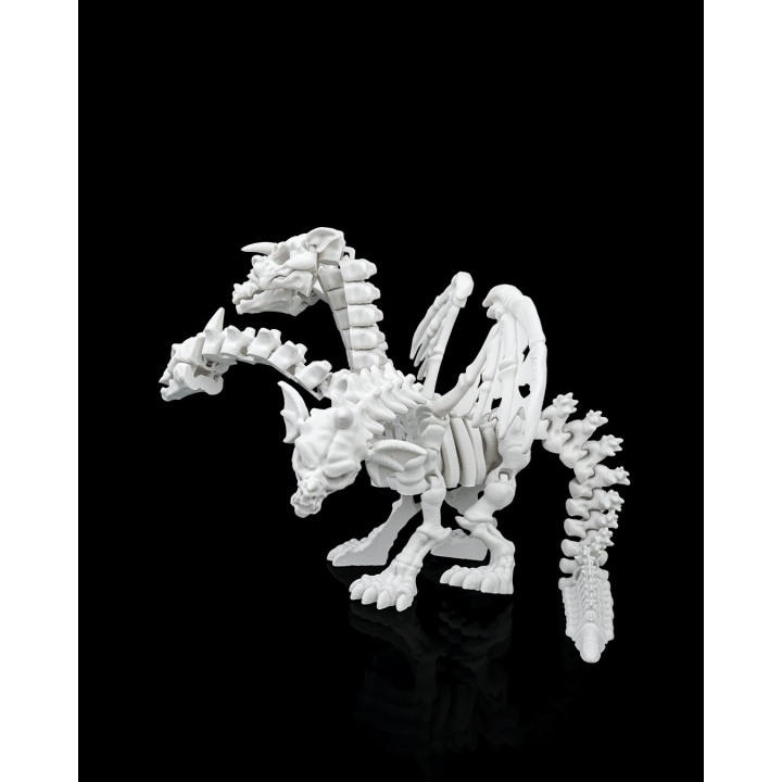 Pentadragon Skeleton – Dragon Squelette Articulé À 5 Têtes