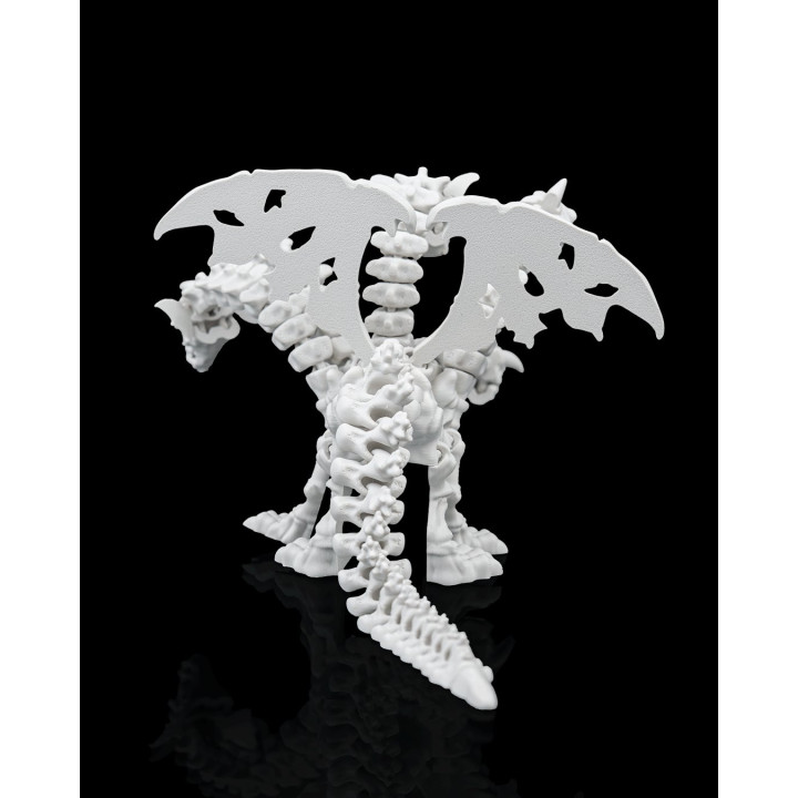 Pentadragon Skeleton – Dragon Squelette Articulé À 5 Têtes