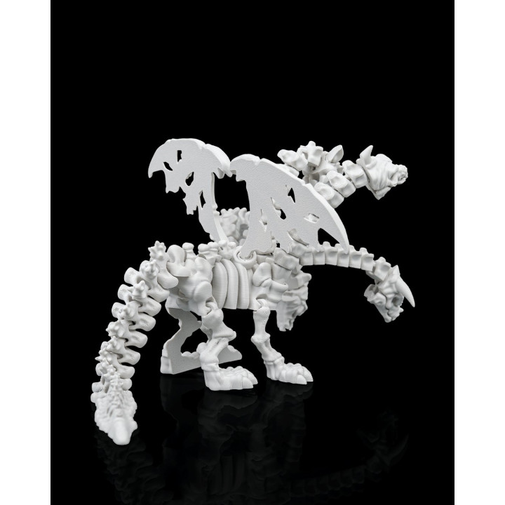 Pentadragon Skeleton – Dragon Squelette Articulé À 5 Têtes