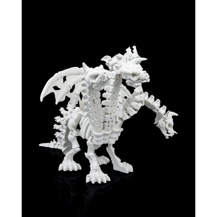 Pentadragon Skeleton – Dragon Squelette Articulé À 5 Têtes