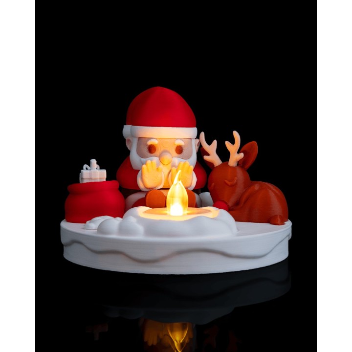 Feu de Noël - Lampe de Table