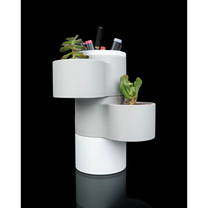 Éclat empilé - Lampe et rangement de table – vue 4