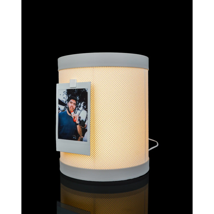 Tour mémo - Lampe et rangement de table – vue 3