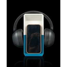 Centre cubique - Support pour casque et téléphone – vue 1