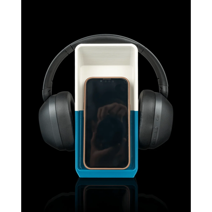Centre cubique - Support pour casque et téléphone – vue 1