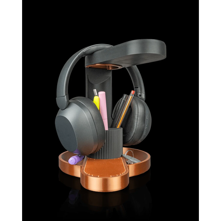 Trio de tours - Support pour casque et téléphone – vue 2