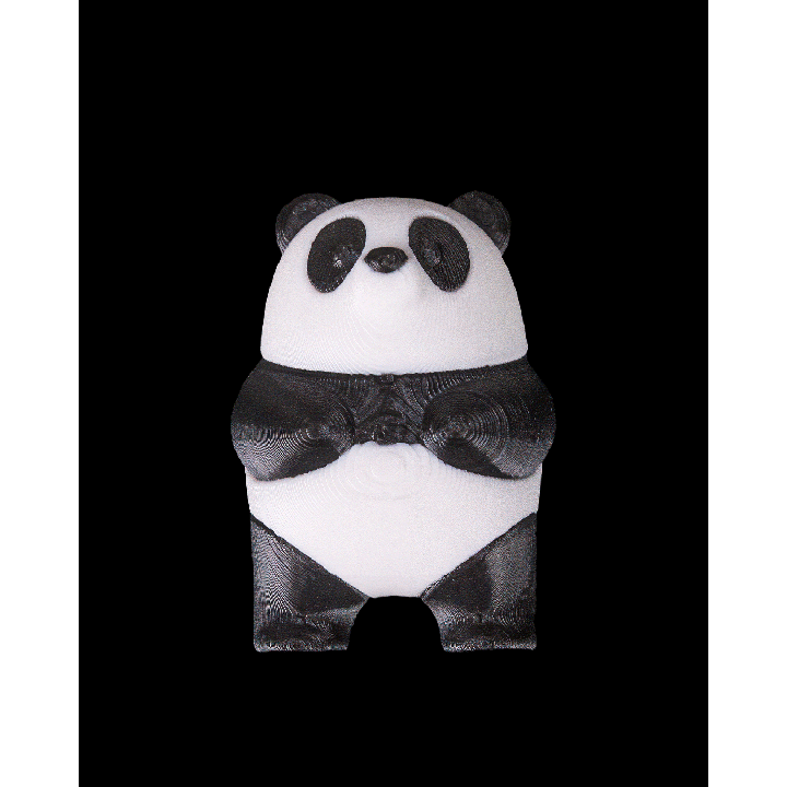 Panda couché
