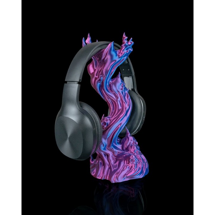 Crâne Flamboyant - Support Casque Audio