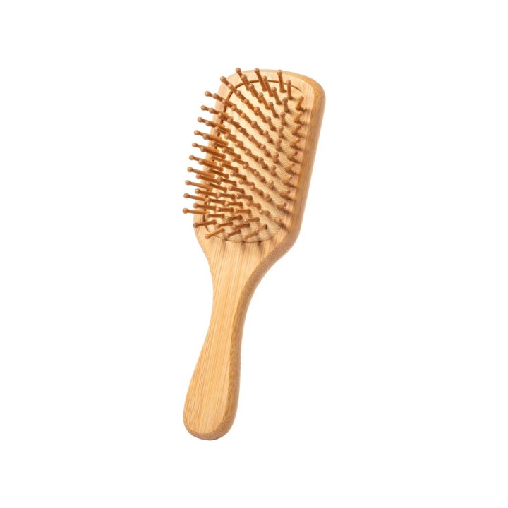 Brosse à cheveux en bambou Palau personnalisé par gravure