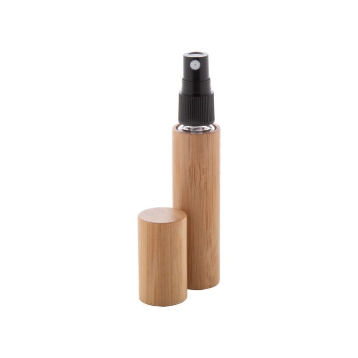 Flacon de parfum Fragrano en bambou 10 cm personnalisé par gravure
