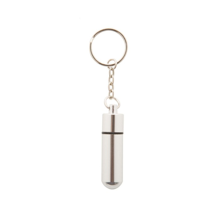 Porte-clés pilulier Carrypill personnalisé par gravure en aluminium