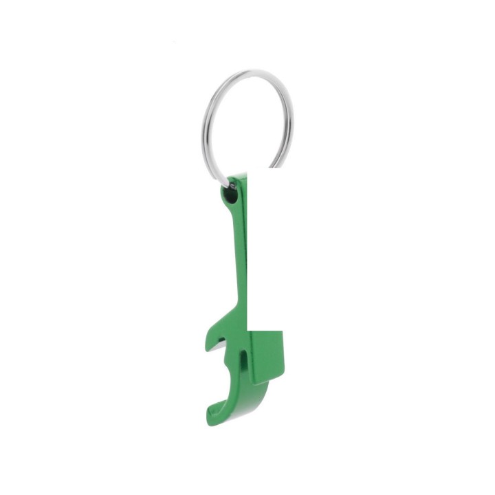 Porte-clés Décapsuleurs en métal Russel Vert personnalisé par gravure 
