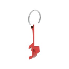 Porte-clés Décapsuleurs en métal Russel Rouge personnalisé par gravure