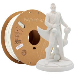 Polymaker - PolyTerra PLA - Blanc Coton (Cotton White) - 1,75 mm - 1 k