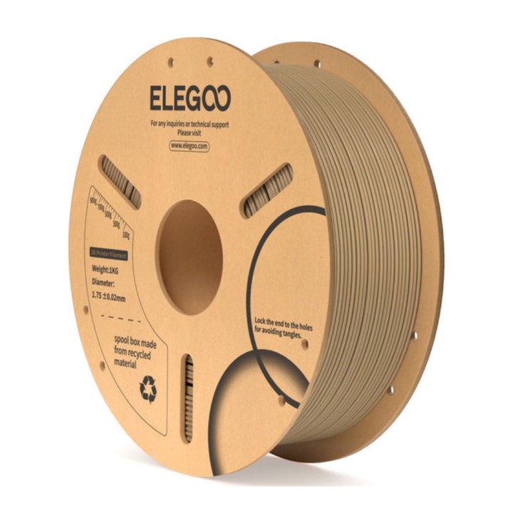 Elegoo - PLA - Couleurs Bois (Wood Color) - 1,75 mm - 1 kg | Espace Ma