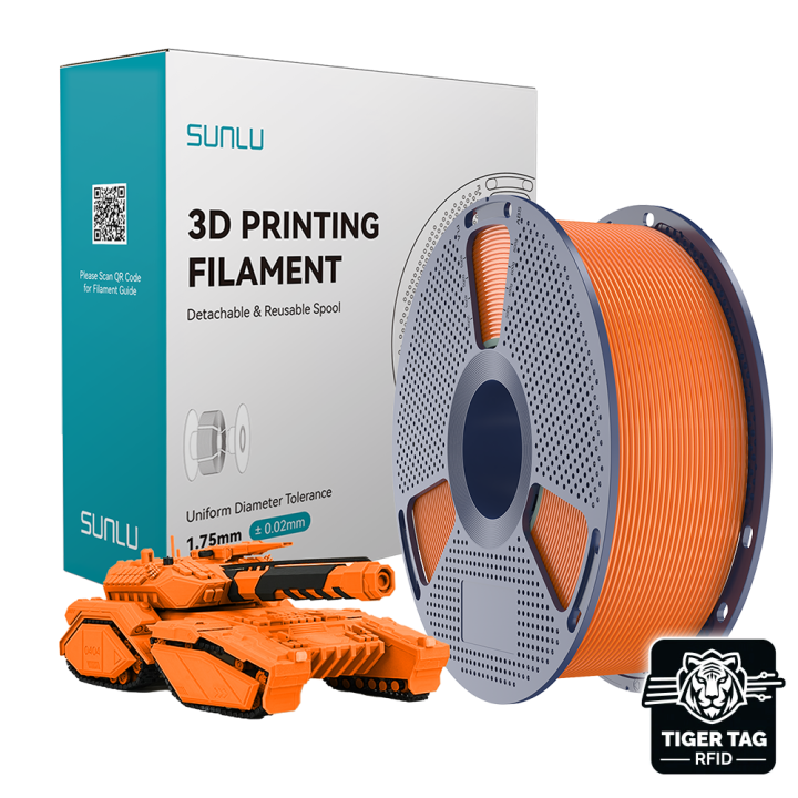 Sunlu - PLA - Lever de Soleil (Sunny Orange) - 1,75 mm - 1 kg avec RFI