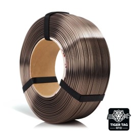 Rosa3D - PLA Silk - Bronze - 1,75 mm - 1 kg Refill avec RFID TigerTag 