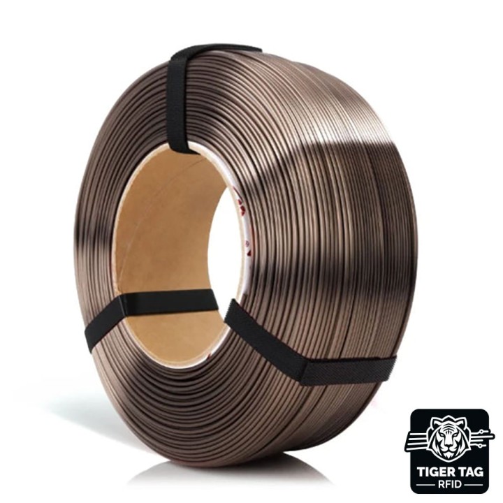 Rosa3D - PLA Silk - Bronze - 1,75 mm - 1 kg Refill avec RFID TigerTag 