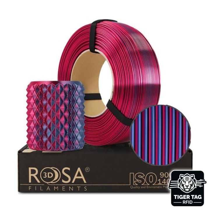 Rosa3D - PLA Magic Silk - Ville Nocturne (Midnight City) - 1,75 mm - 1