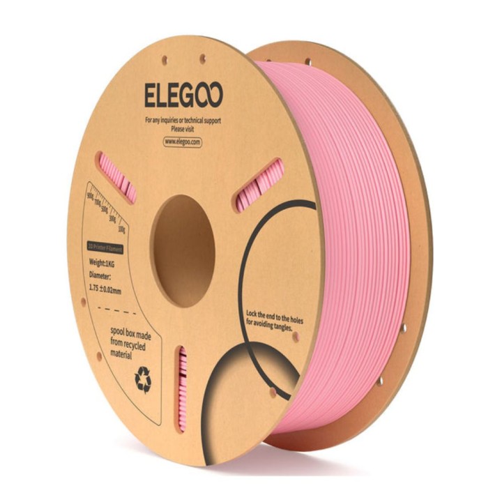 Elegoo - PLA - Rose (Pink) - 1,75 mm - 1 kg | Espace Maker