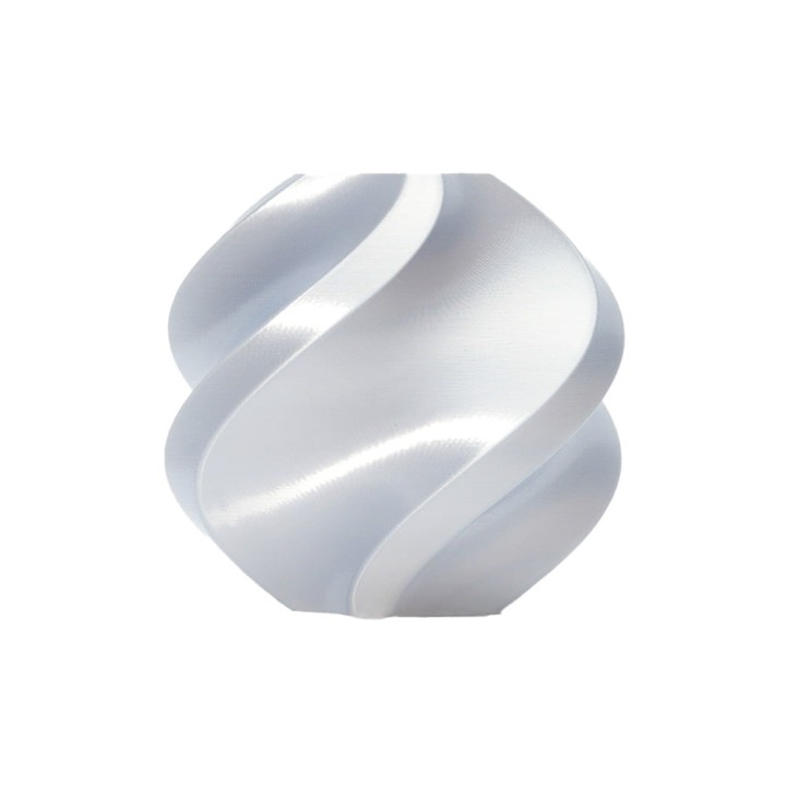 Bambu Lab - PLA Silk - Argent (Silver) - 1,75 mm - 1 kg | Espace Maker