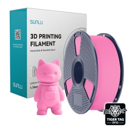 Sunlu - PLA Matte - Rose (Pink) - 1,75 mm - 1 kg avec RFID TigerTag | 