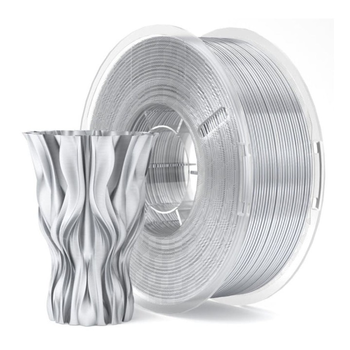 Elegoo - Silk PLA - Argent (Silver) - 1,75 mm - 1 kg | Espace Maker