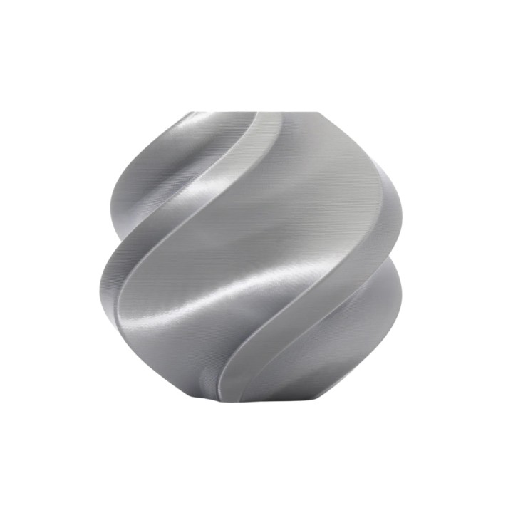 Bambu Lab - PLA Silk+ - Argent (Silver) - 1,75 mm - 1 kg | Espace Make