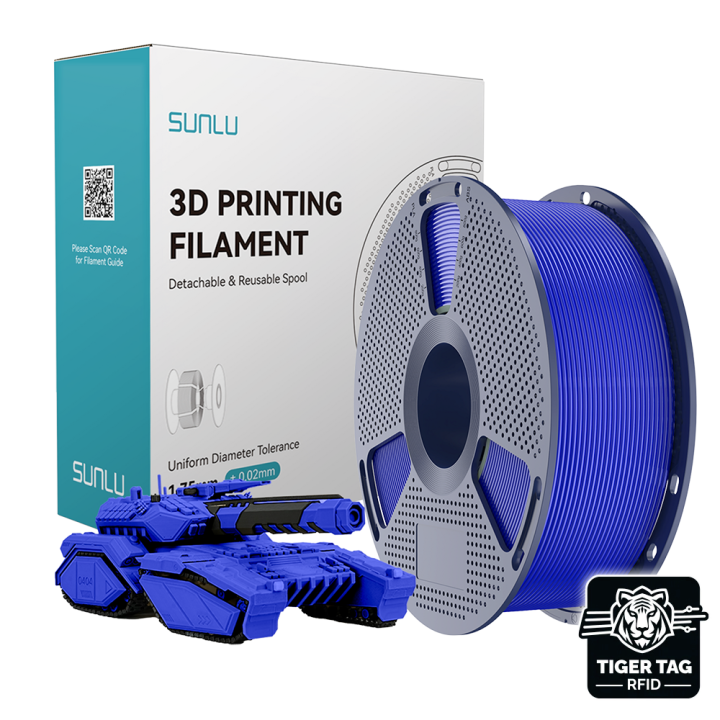 Sunlu - PLA - Bleu Klein (Klein Blue) - 1,75 mm - 1 kg avec RFID Tiger