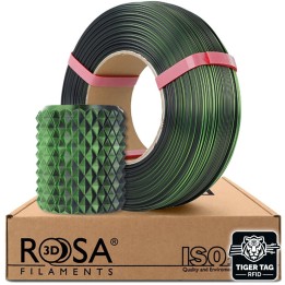 Rosa3D - PLA Magic Silk - Mystic Vert & Noir (Mystic Green & Black) - 