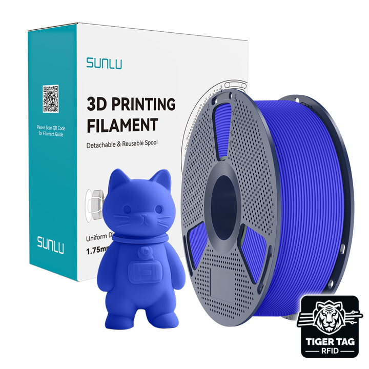 Sunlu - PLA Matte - Bleu Klein (Klein Blue) - 1,75 mm - 1 kg avec RFID