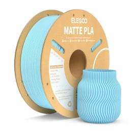 Elegoo - Matte PLA - Bleu Glacé (Ice Blue) - 1,75 mm - 1 kg | Espace M