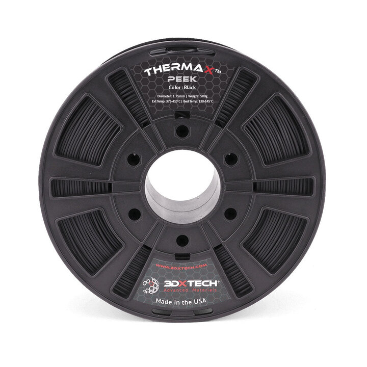 3DXTech - ThermaX PEEK - Noir - 1.75 mm - 500 g | Maison Drabiec