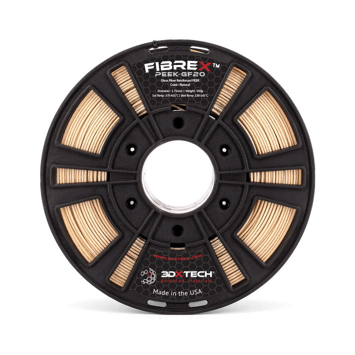 3DXTech - ThermaX PEEK-GF20 - Natural - 1.75 mm - 500 g | Maison 