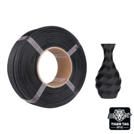 Jamg He - PETG - Noir (Black) - 1,75 mm - 1 kg - Refill avec RFID Tige