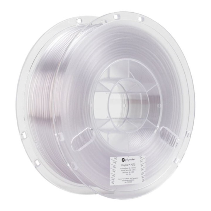 Polymaker - PolyLite PETG - Transparent (Clear) - 1,75 mm - 1 kg | Esp