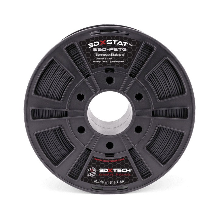 3DXTech - 3DXSTAT ESD-PETG - Noir - 1.75 mm - 750 g | Espace Maker