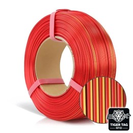 Rosa3D - PLA Magic Silk - Flamme (Fire) - 1,75 mm - 1 kg Refill avec R