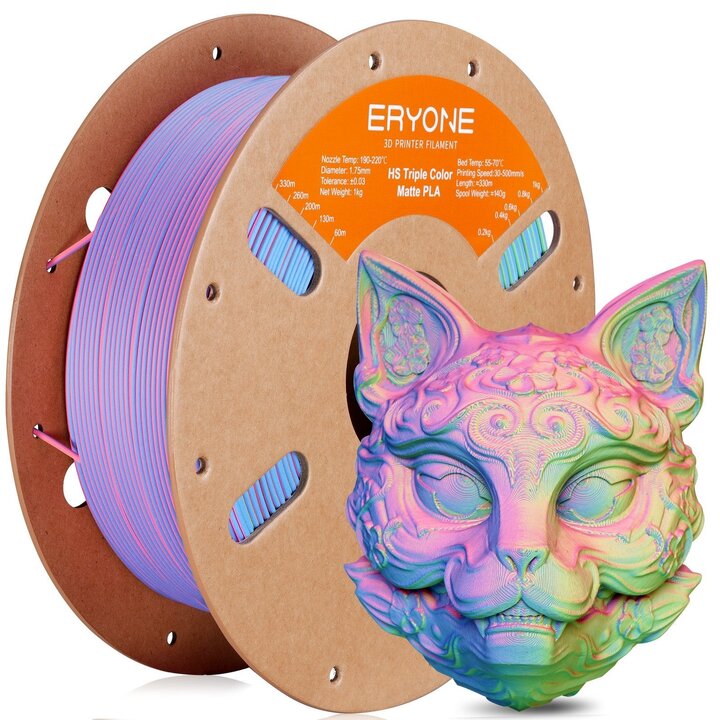 Filament PLA Mat Haute Vitesse Tricolore | Maison Drabiec