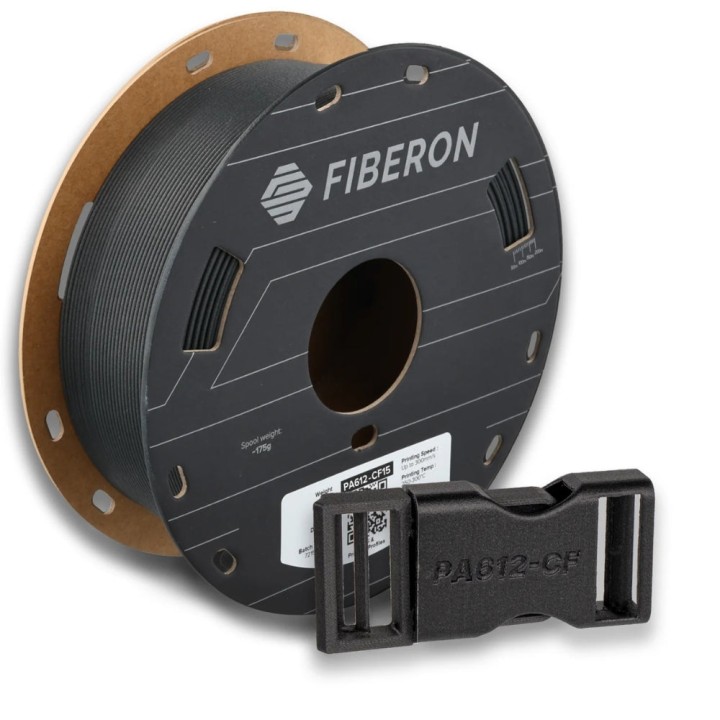 Polymaker - Fiberon - PA612-CF15 Noir (Black) - 1,75 mm - 500g | Espac