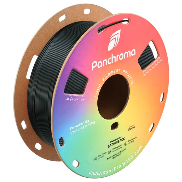 Panchroma PLA - Noir Satin (Black) - 1,75 mm - 1 kg | Espace Maker