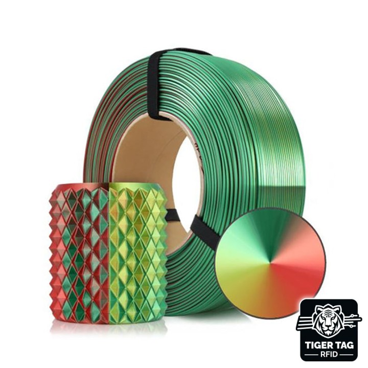 Rosa3D - PLA Magic Silk - Noël (Xmas) - 1,75 mm - 1 kg Refill avec RFI