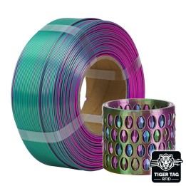 R3D - Tri-Silk color - Magenta/Vert/Bleu (Magenta/Green/Blue) - 1,75 m