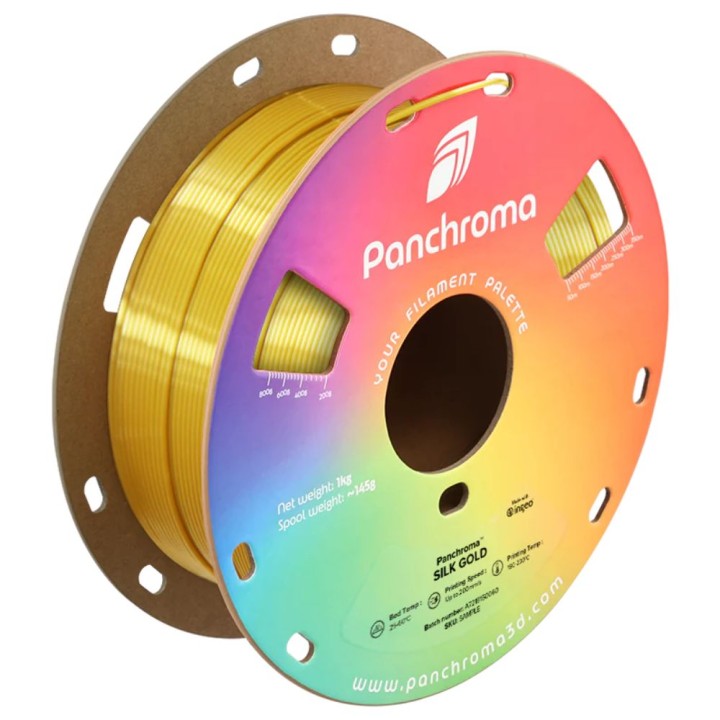 Panchroma PLA - Or Soie (Silk Gold) - 1,75 mm - 1 kg | Espace Maker