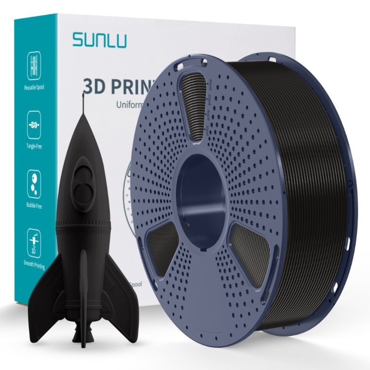 Sunlu - HS PLA - Noir (Black) - 1,75 mm - 1 kg | Espace Maker