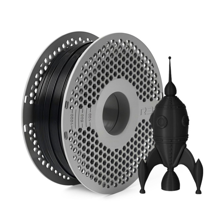 R3D - PLA High-speed - Noir (Black) - 1,75 mm - 1 kg avec RFID TigerTa