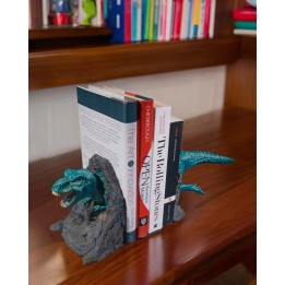 Serre-Livres T-Rex – Dinosaure Jaillissant De La Roche